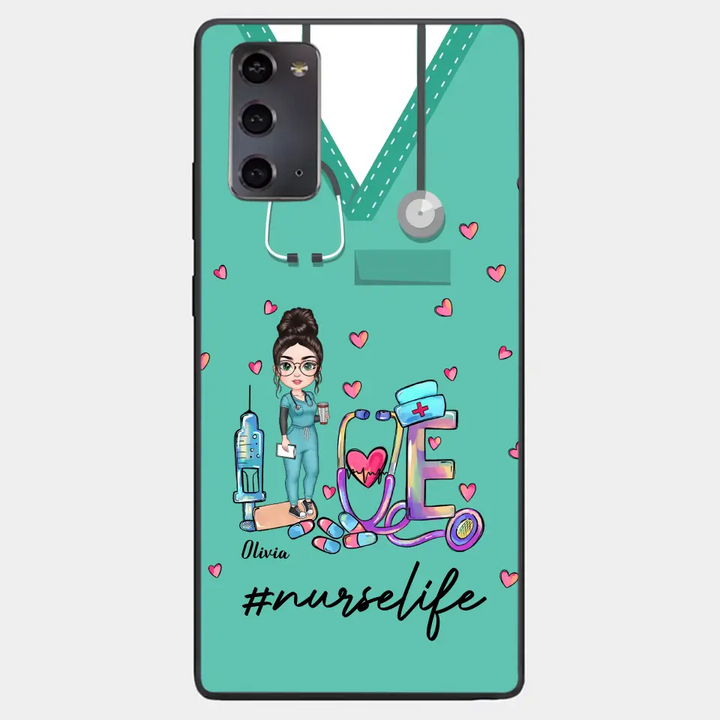 Personalized Custom Phone Case - Nurse Day, Appreciation Gift For Nurse - Love Nurse Life