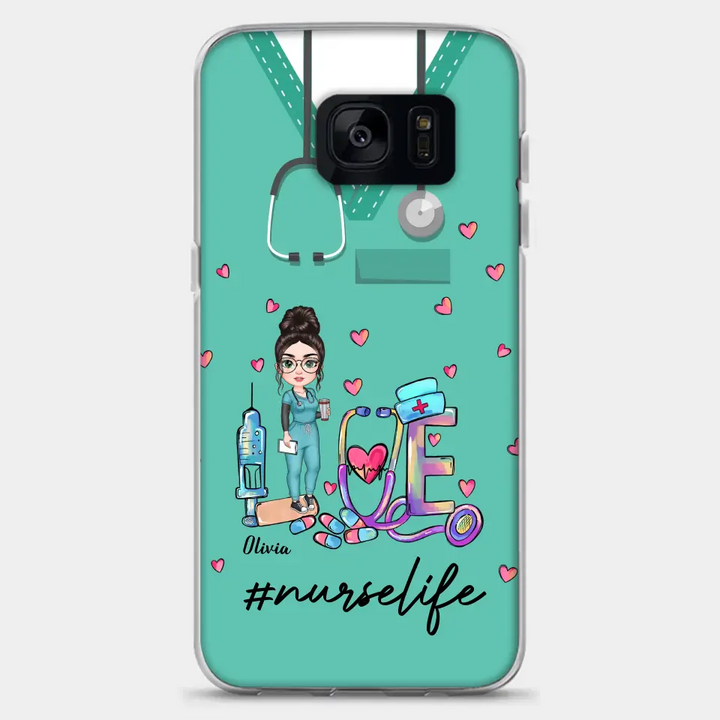 Personalized Custom Phone Case - Nurse Day, Appreciation Gift For Nurse - Love Nurse Life