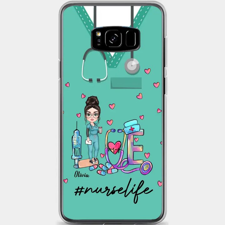 Personalized Custom Phone Case - Nurse Day, Appreciation Gift For Nurse - Love Nurse Life