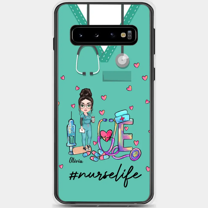 Personalized Custom Phone Case - Nurse Day, Appreciation Gift For Nurse - Love Nurse Life