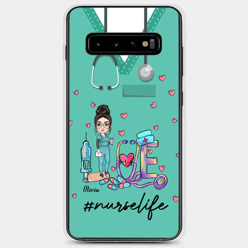 Personalized Custom Phone Case - Nurse Day, Appreciation Gift For Nurse - Love Nurse Life