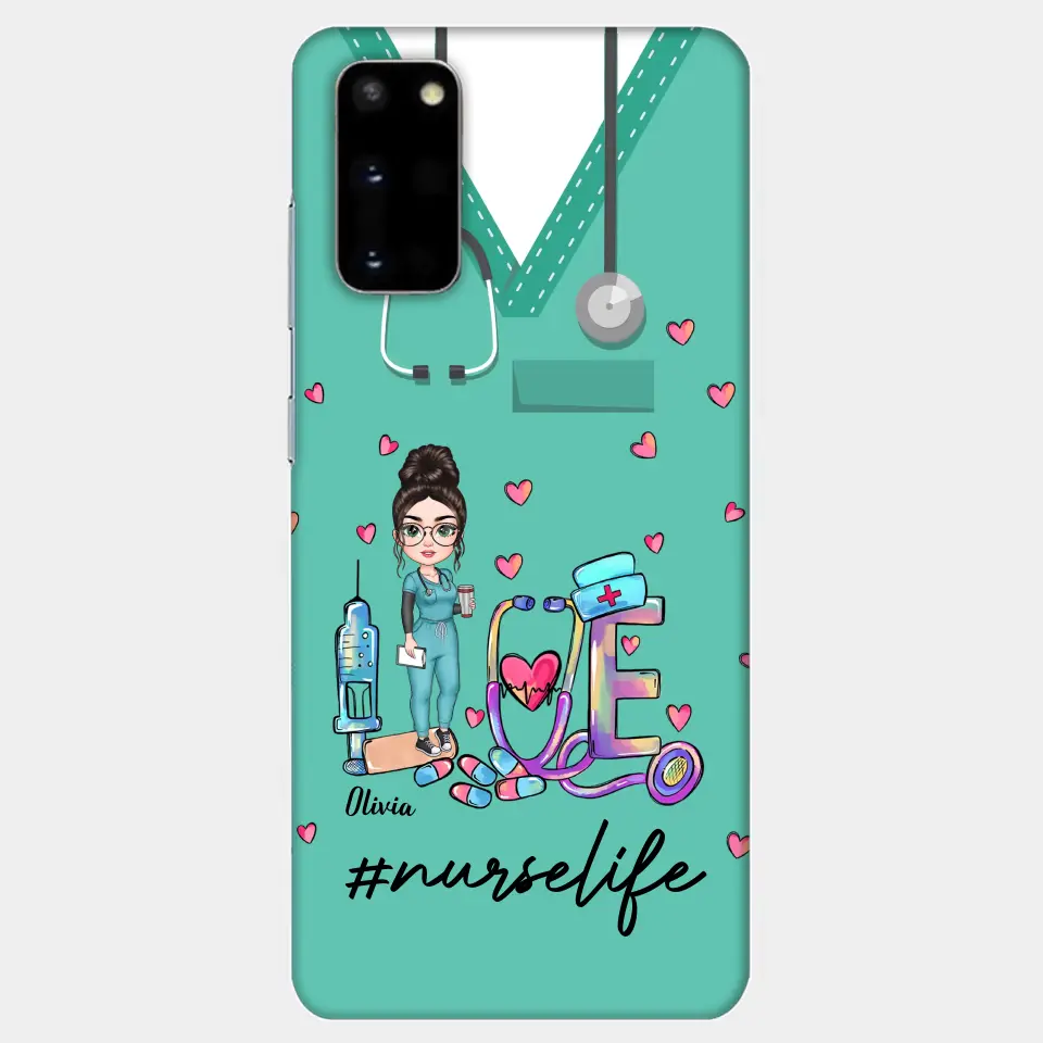 Personalized Custom Phone Case - Nurse Day, Appreciation Gift For Nurse - Love Nurse Life