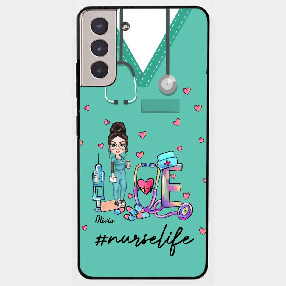 Personalized Custom Phone Case - Nurse Day, Appreciation Gift For Nurse - Love Nurse Life
