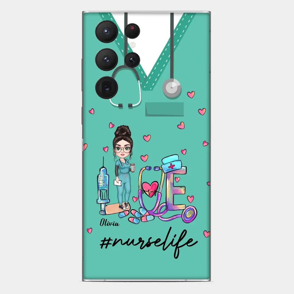Personalized Custom Phone Case - Nurse Day, Appreciation Gift For Nurse - Love Nurse Life