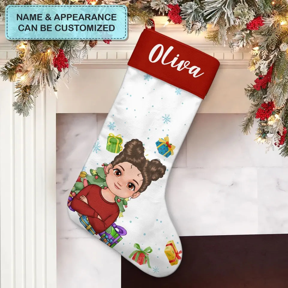 My Stocking - Personalized Custom Christmas Stocking - Chrismast Gift For Family Members