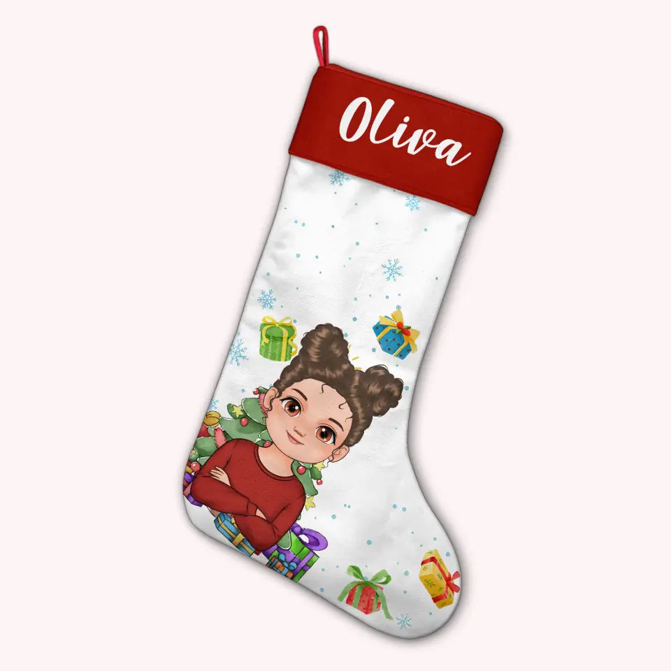 My Stocking - Personalized Custom Christmas Stocking - Chrismast Gift For Family Members