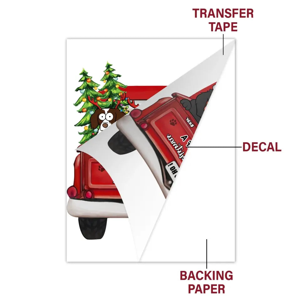 Have Yourself A Furry Little Christmas - Personalized Custom Decal - Christmas Gift For Cat Mom, Cat Dad, Dog Mom, Dog Dad, Pet Lover, Pet Owner