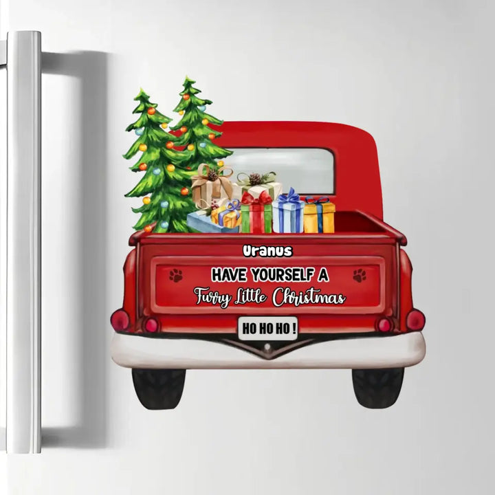 Have Yourself A Furry Little Christmas - Personalized Custom Decal - Christmas Gift For Cat Mom, Cat Dad, Dog Mom, Dog Dad, Pet Lover, Pet Owner