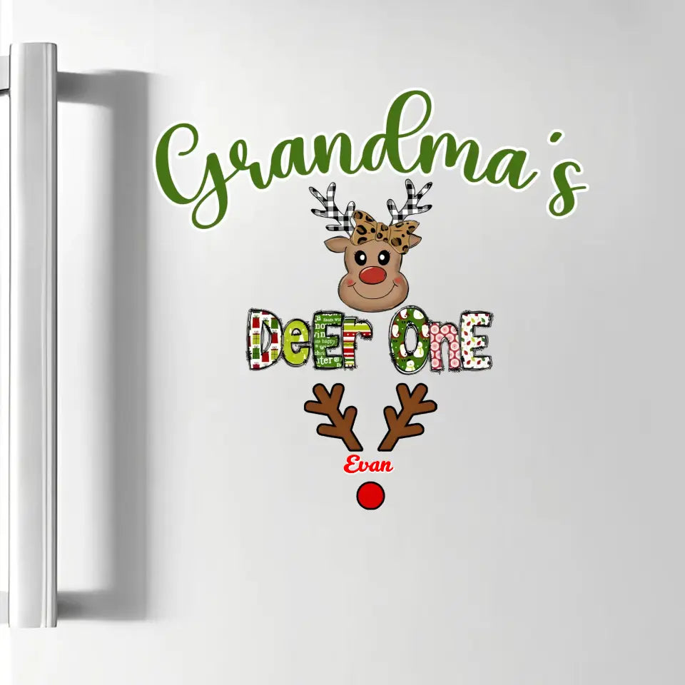 Grandma's Deer One Nana - Personalized Custom Decal - Mother's Day, Christmas Gift For Grandma, Mom, Family Members