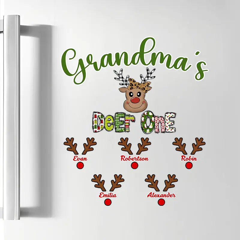 Grandma's Deer One Nana - Personalized Custom Decal - Mother's Day, Christmas Gift For Grandma, Mom, Family Members