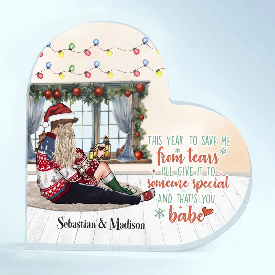 I'll Give It To Someone Special - Personalized Custom Heart-shaped Acrylic Plaque - Christmas Gift For Couple, Wife, Husband