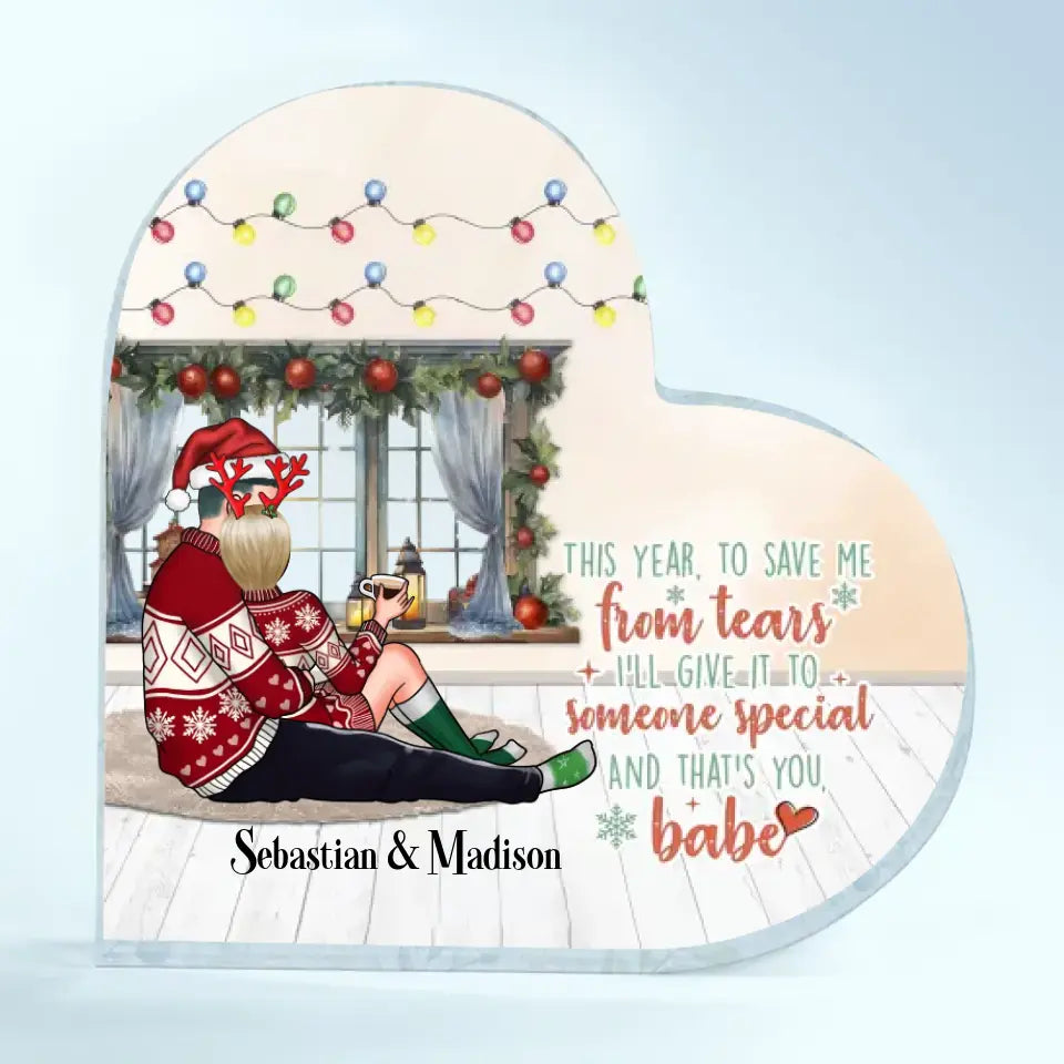 I'll Give It To Someone Special - Personalized Custom Heart-shaped Acrylic Plaque - Christmas Gift For Couple, Wife, Husband