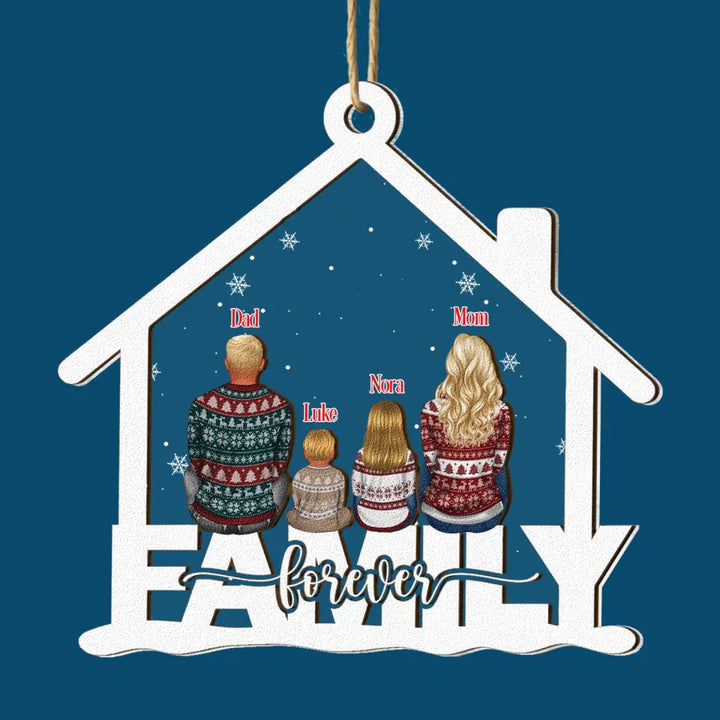 Home Ornament - Personalized Custom 2-Layer Mix Ornament