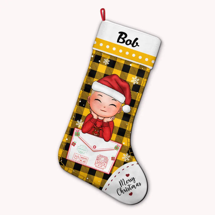 Merry Christmas Santa Envelope - Personalized Custom Christmas Stocking - Christmas, Mother's Day Gift For Kids, Family Members