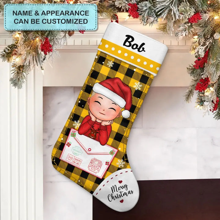 Merry Christmas Santa Envelope - Personalized Custom Christmas Stocking - Christmas, Mother's Day Gift For Kids, Family Members