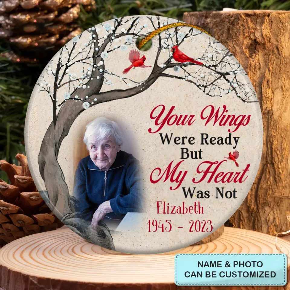 Always On My Mind - Personalized Custom Ceramic Ornament - Memorial Gift For Family Members