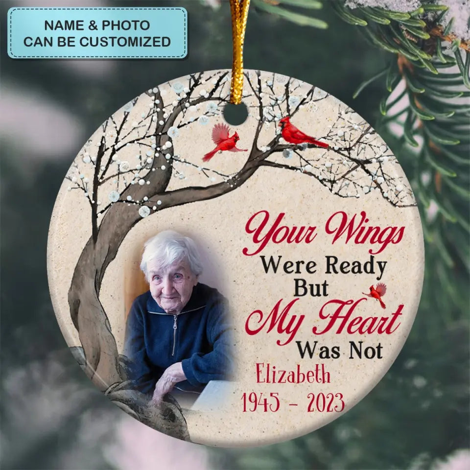 Always On My Mind - Personalized Custom Ceramic Ornament - Memorial Gift For Family Members