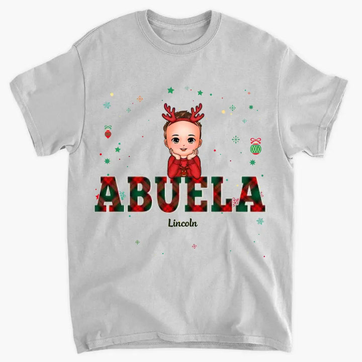 Grandma Christmas - Personalized Custom T-shirt - Christmas Gift For Grandma, Family Members