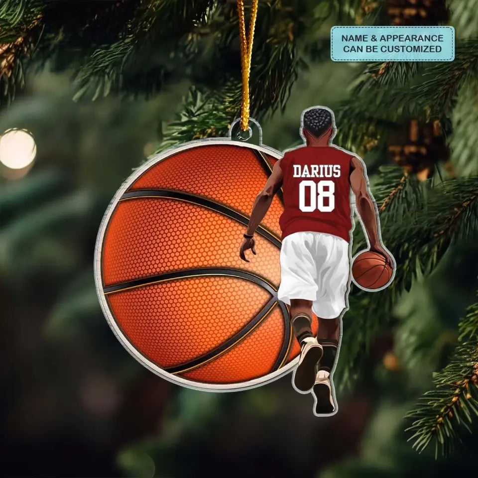 Basketball Player - Personalized Custom Mica Ornament - Gift For Sport Lover CLA0HD008