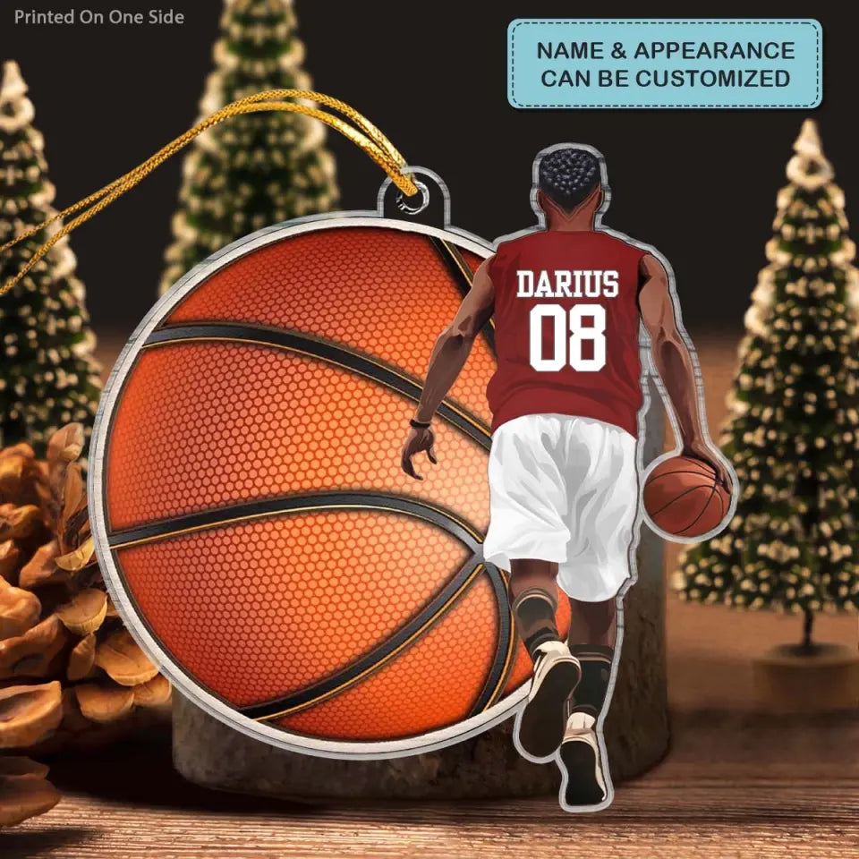 Basketball Player - Personalized Custom Mica Ornament - Gift For Sport Lover CLA0HD008