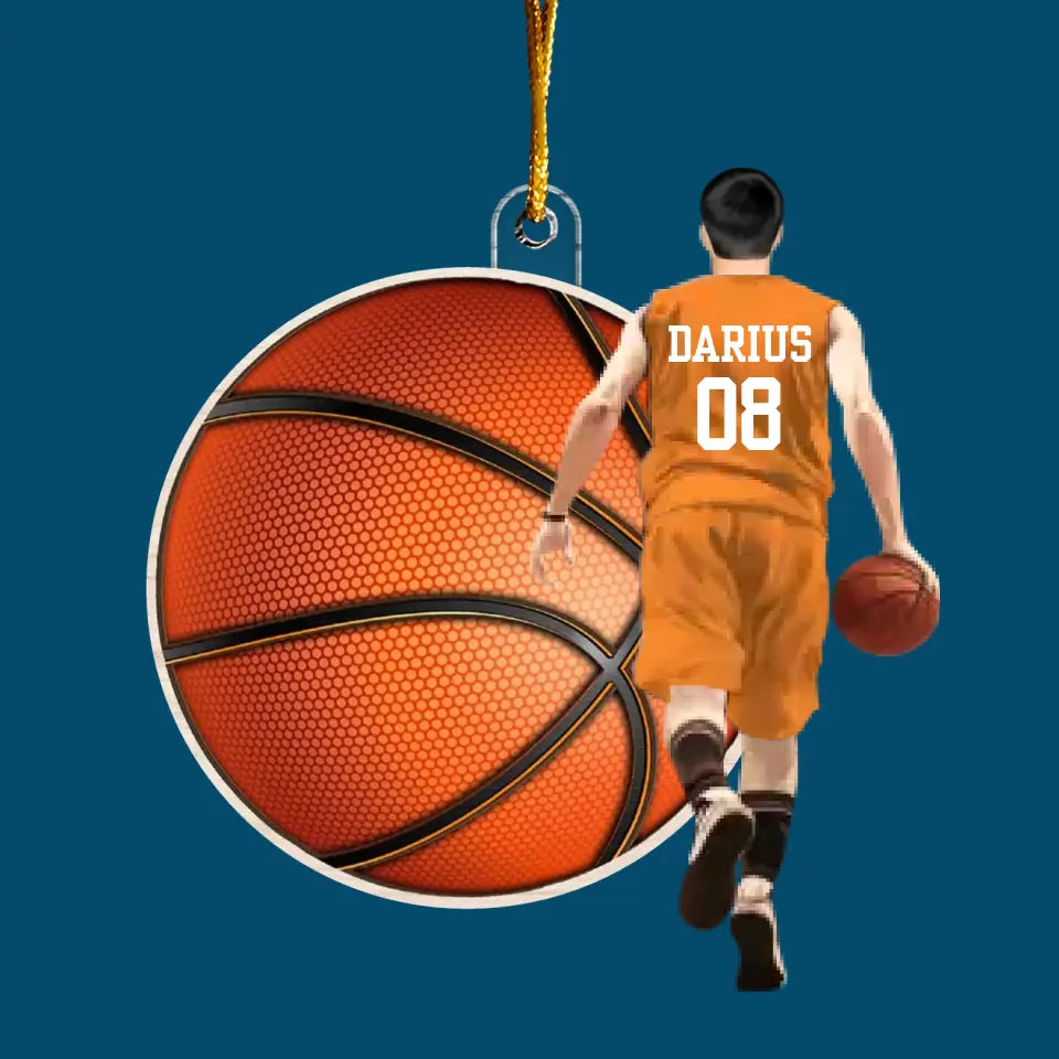 Basketball Player - Personalized Custom Mica Ornament - Gift For Sport Lover CLA0HD008