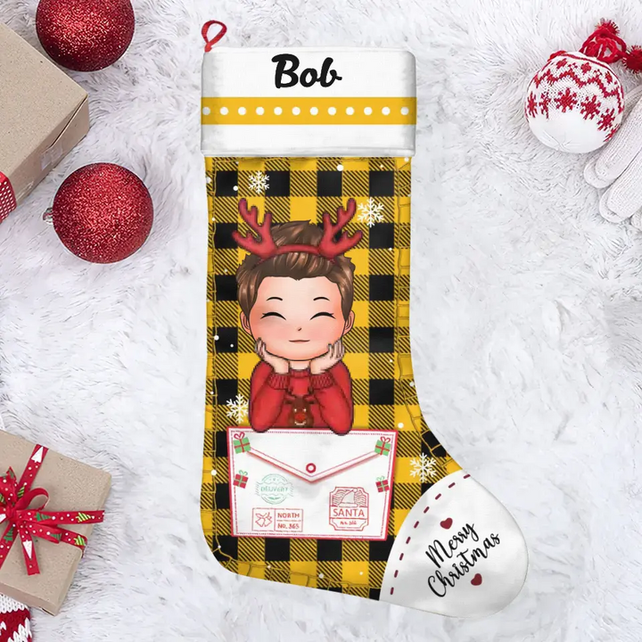 Merry Christmas Santa Envelope - Personalized Custom Christmas Stocking - Christmas, Mother's Day Gift For Kids, Family Members