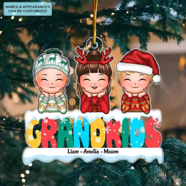My Lovely Grandkids - Personalized Custom Mica Ornament - Christmas Gi ...