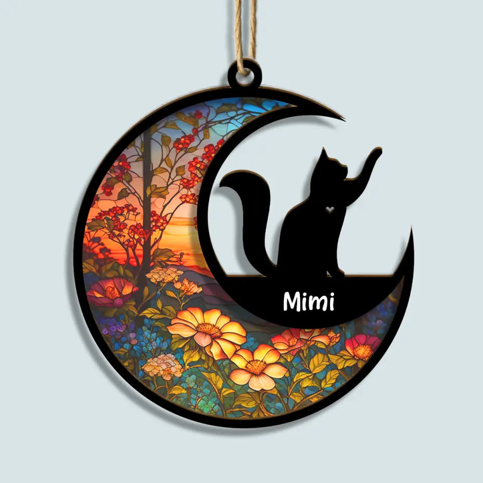 I Am Always With You - Personalized Custom Suncatcher Layer Mix Ornament - Memorial Gift For Cat Lover, Cat Owner