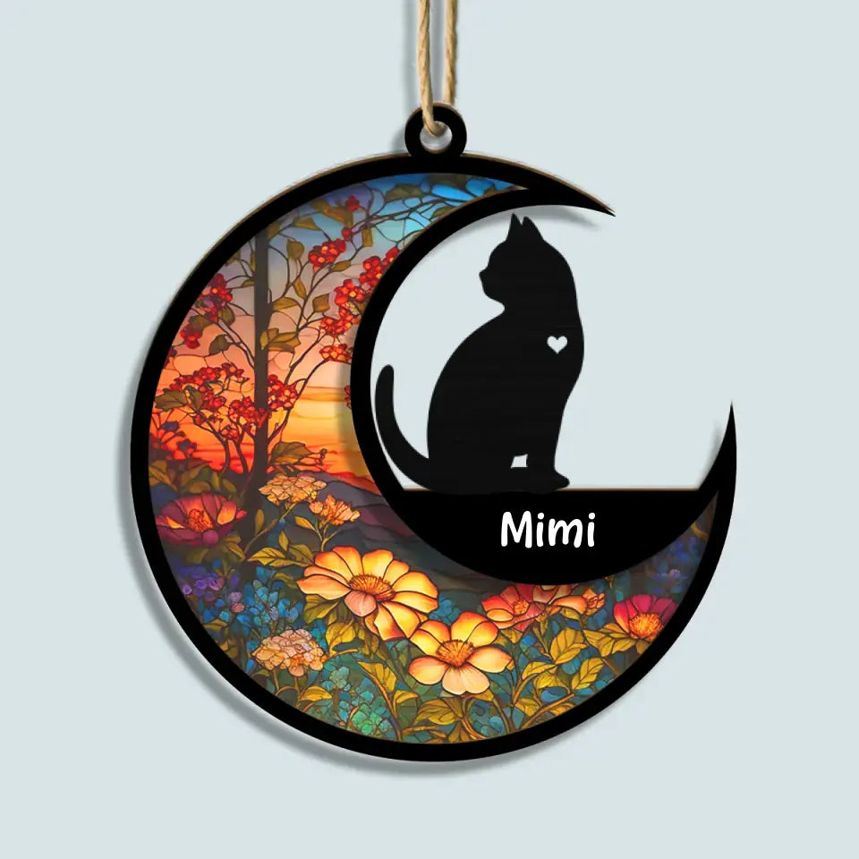 I Am Always With You - Personalized Custom Suncatcher Layer Mix Ornament - Memorial Gift For Cat Lover, Cat Owner