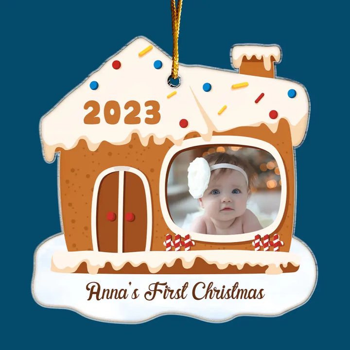 Baby's First Christmas - Personalized Custom Mica Ornament - Christmas Gift For Baby, Kids, Family Members