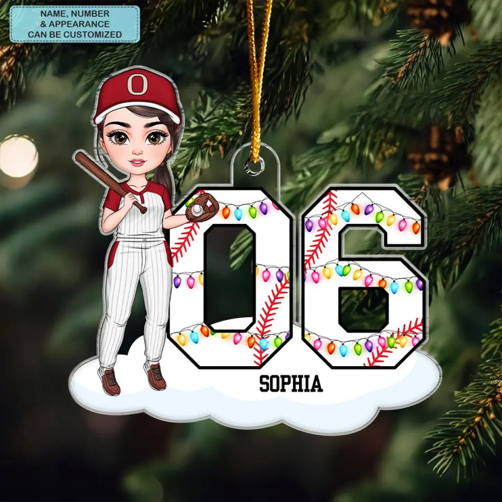 Baseball Life - Personalized Custom Mica Ornament - Christmas, Sport Gift For Baseball Players, Baseball Lovers, Family Members CLA0PD011