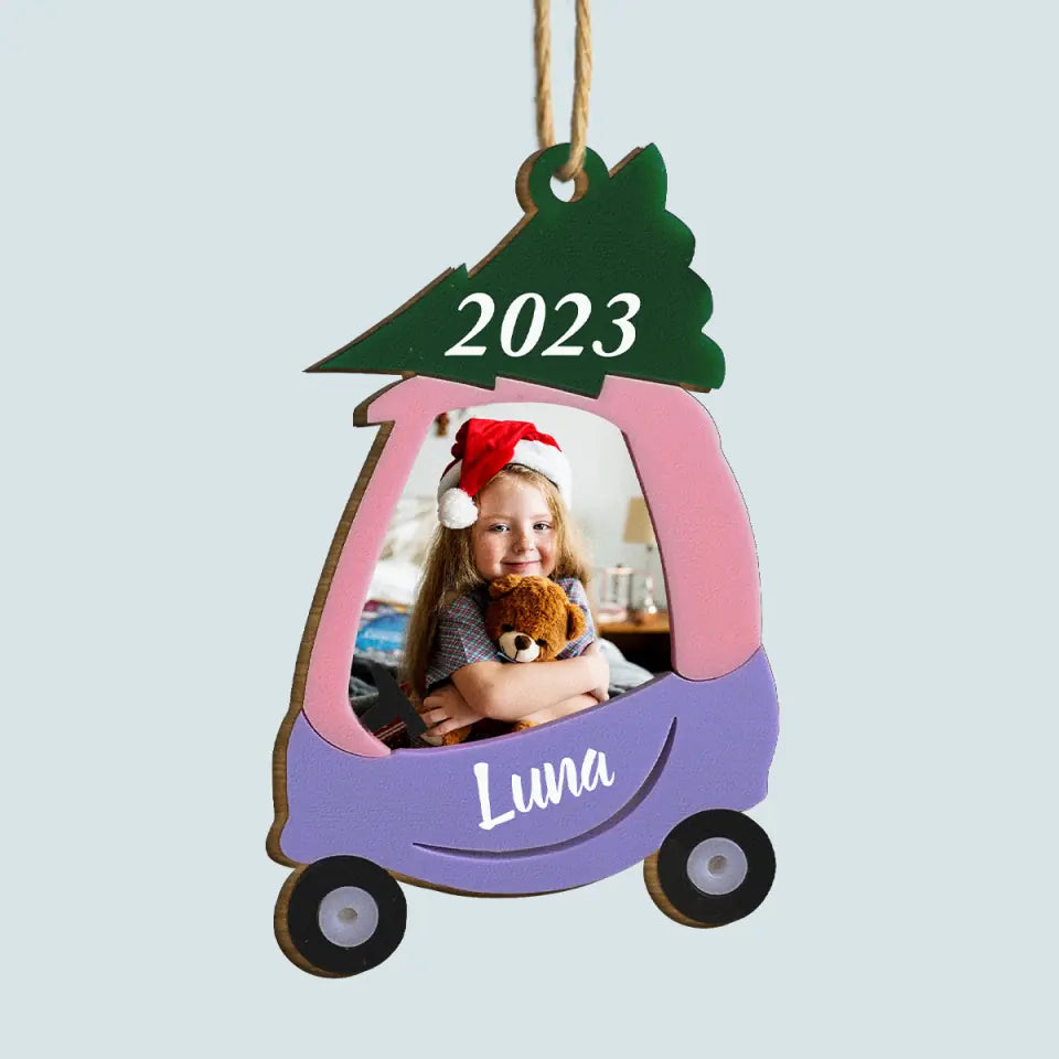 Kids Little Christmas - Personalized Custom Wood Ornament - Christmas Gift For Baby, Kids, Family Members