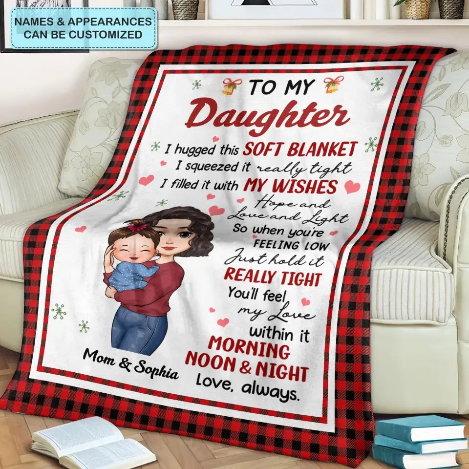 To My Baby - Personalized Custom Blanket - Christmas Gift For Baby, Family Members