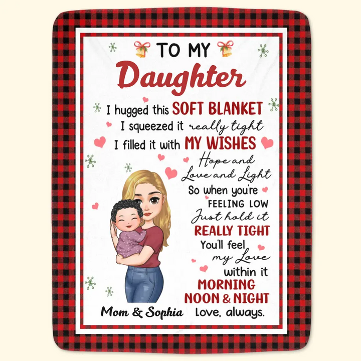 To My Baby - Personalized Custom Blanket - Christmas Gift For Baby, Family Members