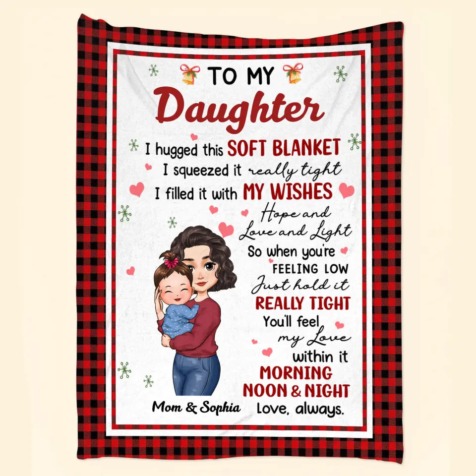 To My Baby - Personalized Custom Blanket - Christmas Gift For Baby, Family Members