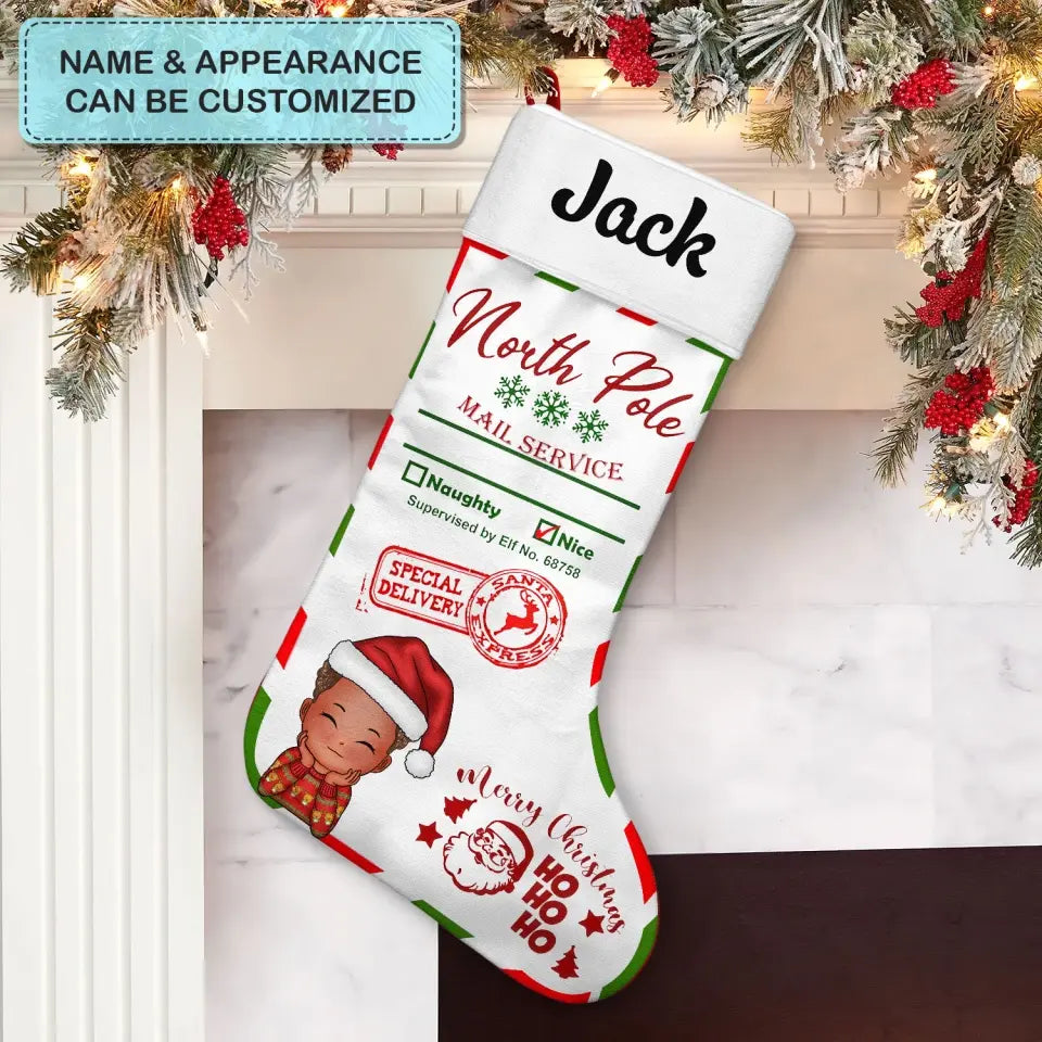 Special Delivery - Personalized Custom Stocking - Christmas Gift For Kids, Family Members