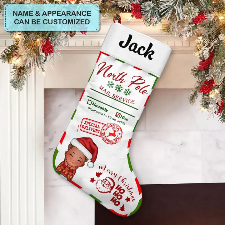 Special Delivery - Personalized Custom Stocking - Christmas Gift For Kids, Family Members