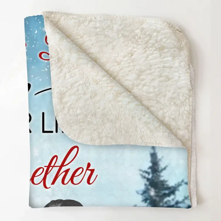Mother And Daughters Forever Linked Together - Personalized Custom Blanket - Christmas Gift For Mom, Family Members