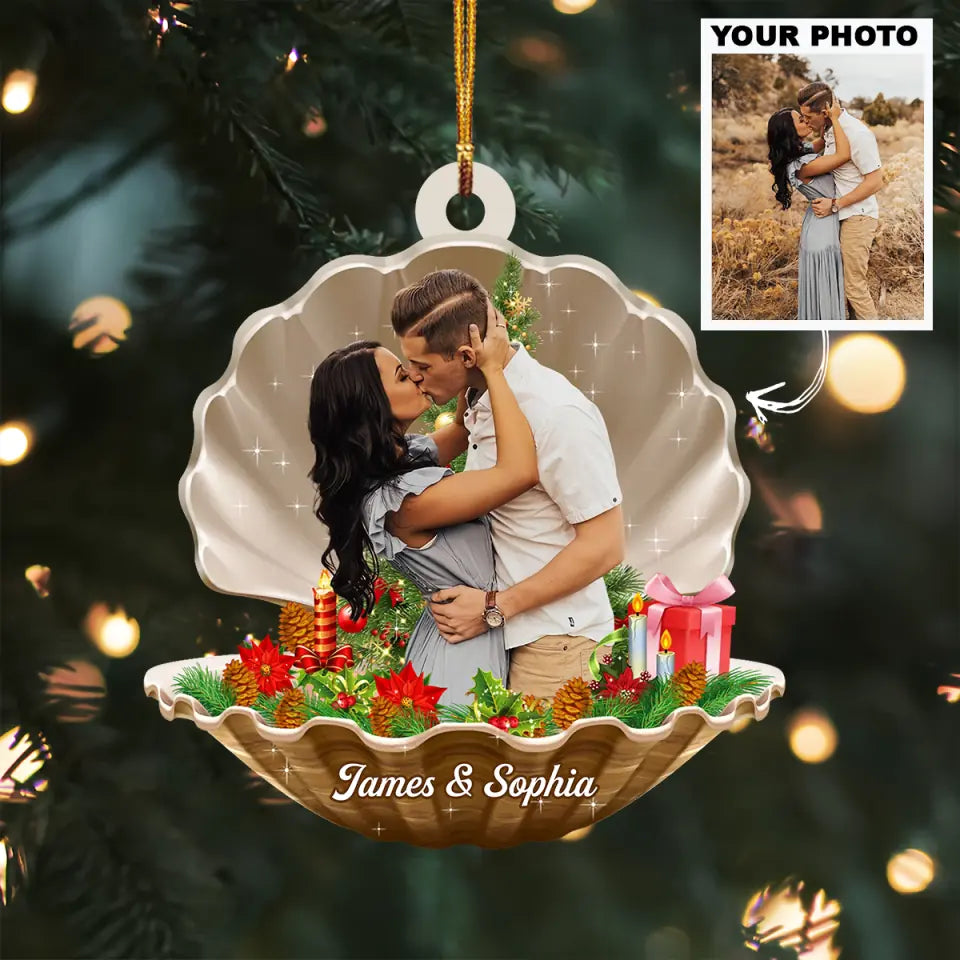 I Love You Baby - Personalized Custom Photo Mica Ornament - Christmas Gift For Couple, Wife, Husband AGCHD038