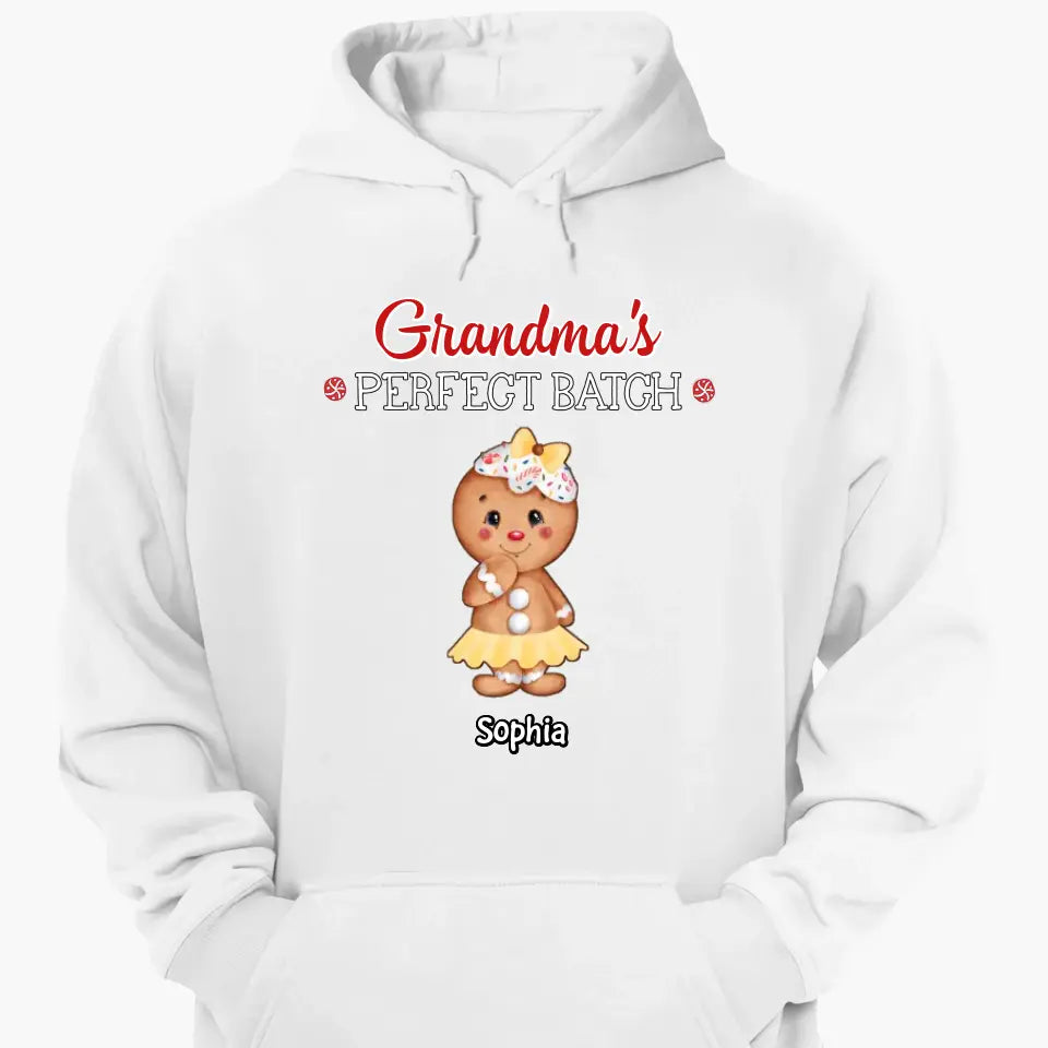 Grandma's Perfect Batch - Personalized Custom T-shirt - Christmas Gift For Grandma