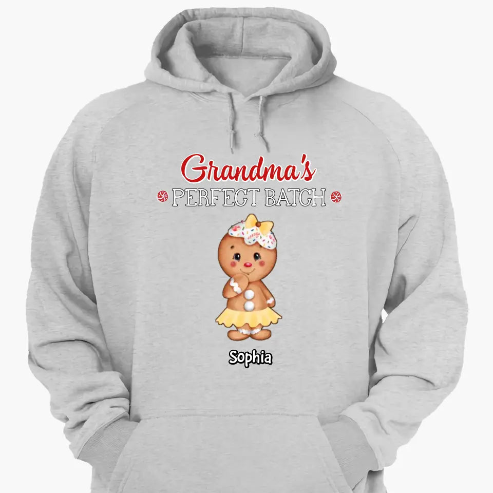 Grandma's Perfect Batch - Personalized Custom T-shirt - Christmas Gift For Grandma