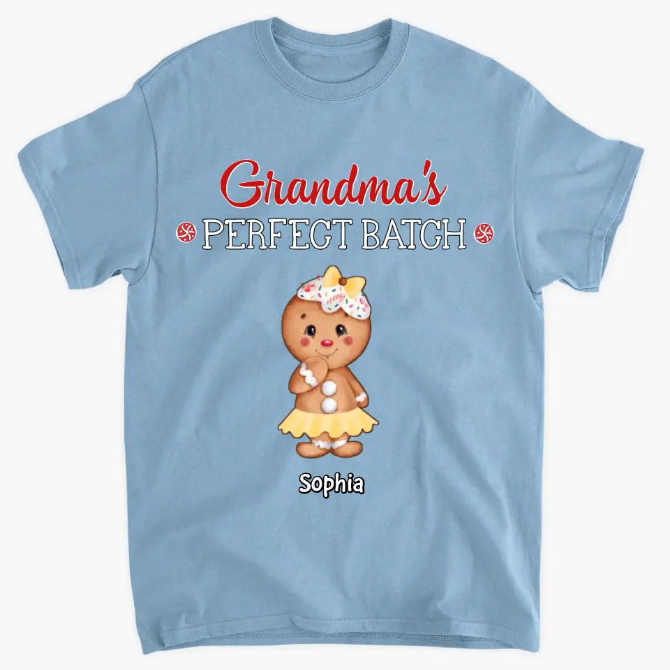 Grandma's Perfect Batch - Personalized Custom T-shirt - Christmas Gift For Grandma