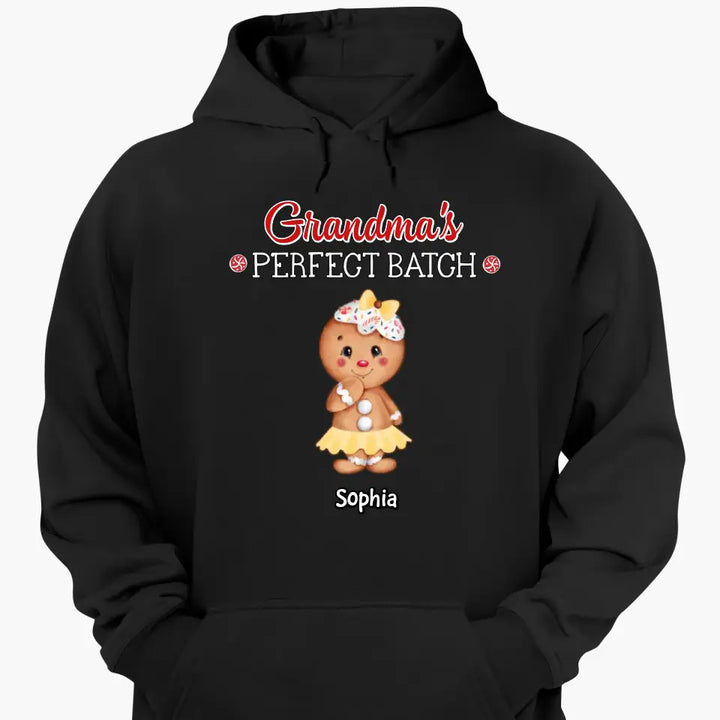 Grandma's Perfect Batch - Personalized Custom T-shirt - Christmas Gift For Grandma