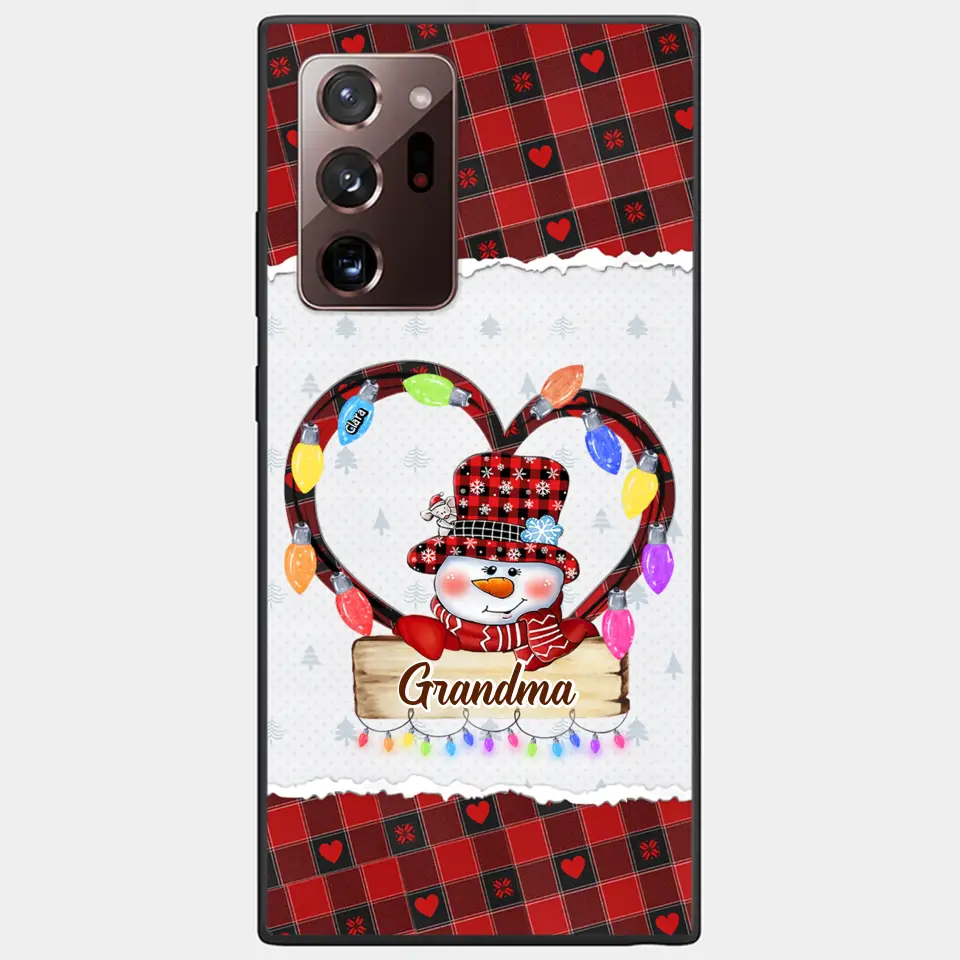 I Love Being Snowman Grandma  - Personalized Custom Phone Case - Christmas Gift For Grandma, Mom, Family Members