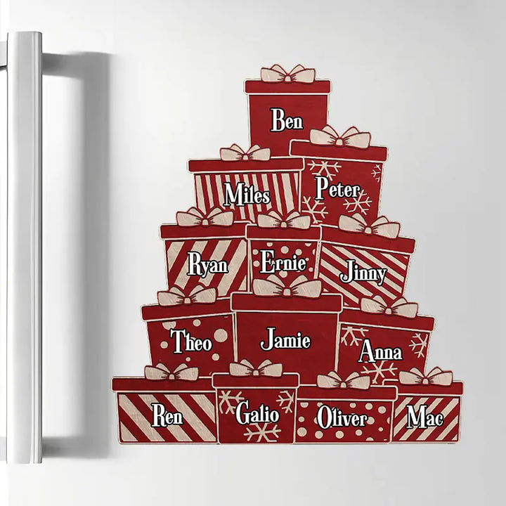 Family Gift Box - Personalized Custom Decal - Christmas Gift For Family Members