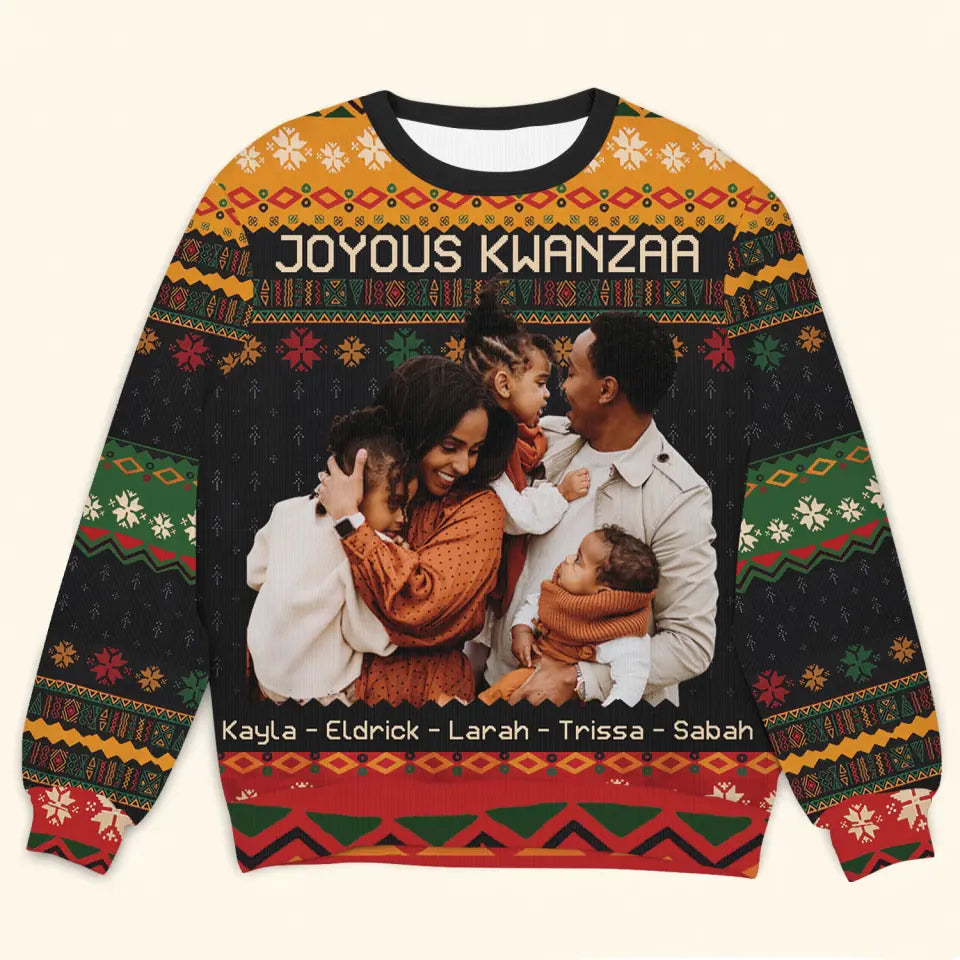 Merry Christmas - Personalized Custom Ugly Sweater - Christmas Gift For Family Members, Couple, Wife, Husband AGCPD059