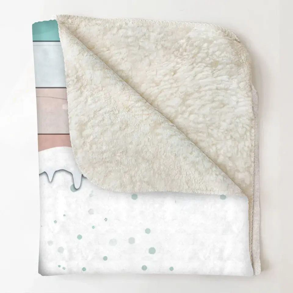 Snowman Nana Mommy - Personalized Custom Blanket - Christmas Gift For Grandma, Mom, Family Members