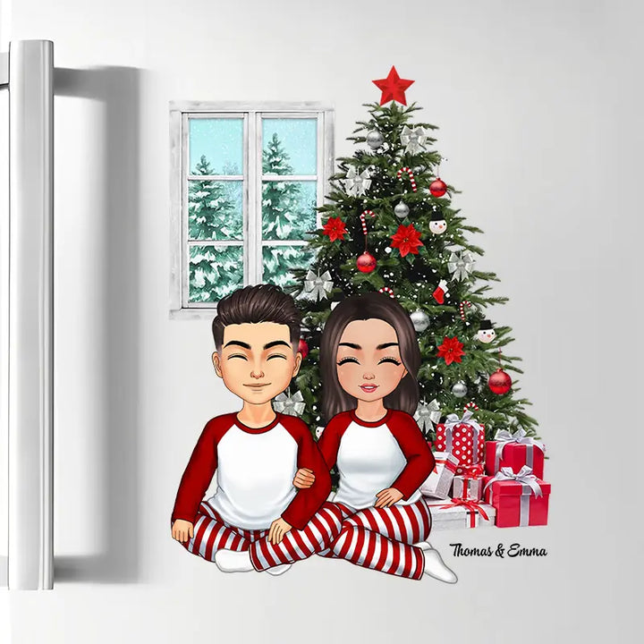 Under The Christmas Tree - Personalized Custom Decal - Christmas Gift For Couple, Wife, Husband, Family Members