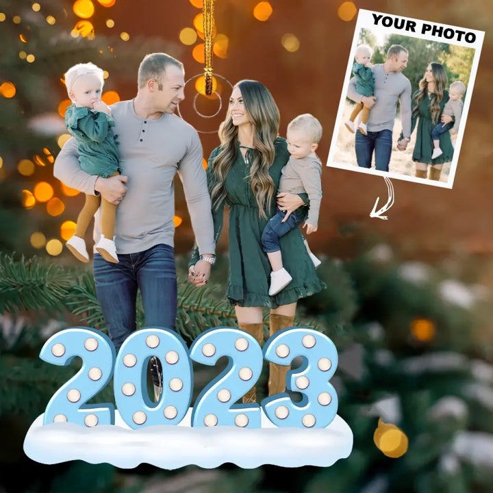 Our Family 2023 - Personalized Custom Mica Ornament - Christmas Gift For Family, Family Members AGCPD055