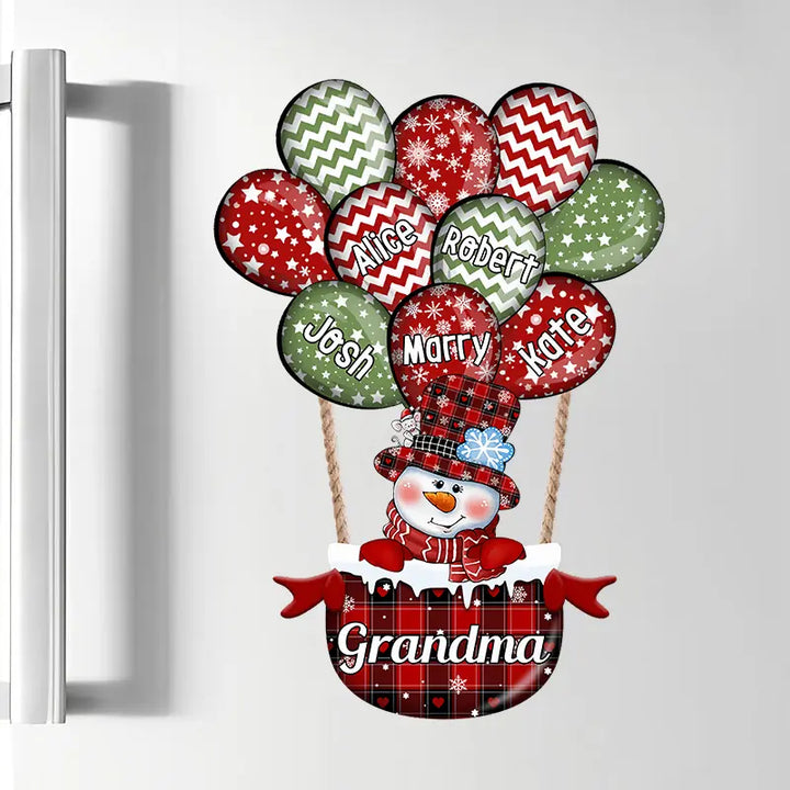 Nana Balloon Kids - Personalized Custom Decal - Christmas Gift For Grandma, Mom, Family Members